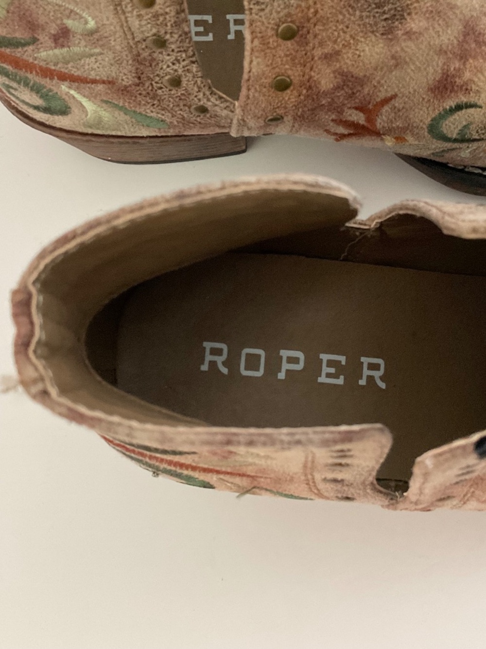 ROPER Women's Ava Floral Embroidered Ankle Booties Size 8 NEW - Picture 6 of 10